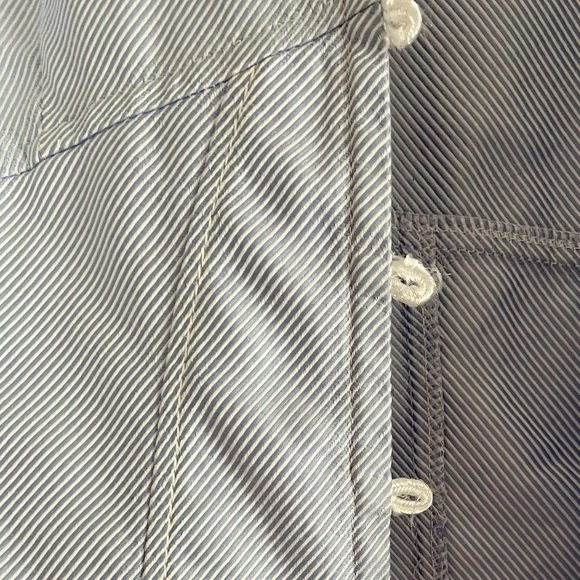 Pinstriped Button Down Long Sleeve Shirt - Picture 6 of 7